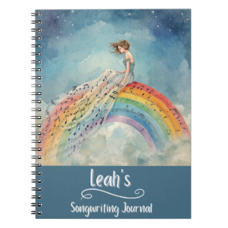 Cuaderno Diario de composición de canciones personalizado,