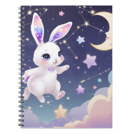 Cuaderno Diario de Conejo Lunar – Kawaii Conejo de Sueño Ce