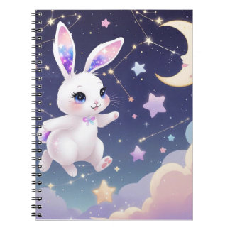Cuaderno Diario de Conejo Lunar – Kawaii Conejo de Sueño Ce