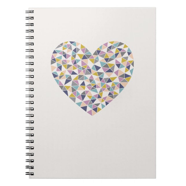 Cuaderno Diario de corazón faceteado (Frente)