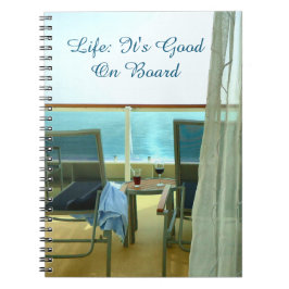 Cuaderno Diario de crucero bueno a bordo