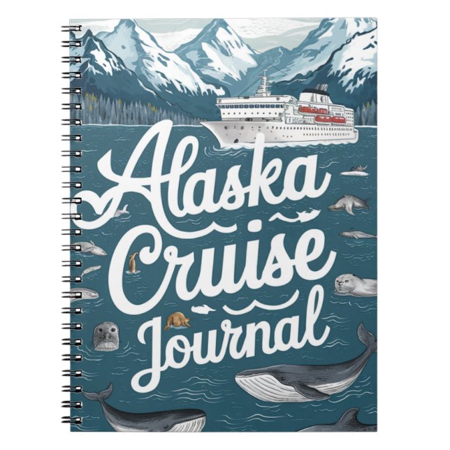 Cuaderno Diario de cruceros Alaska (Frente)