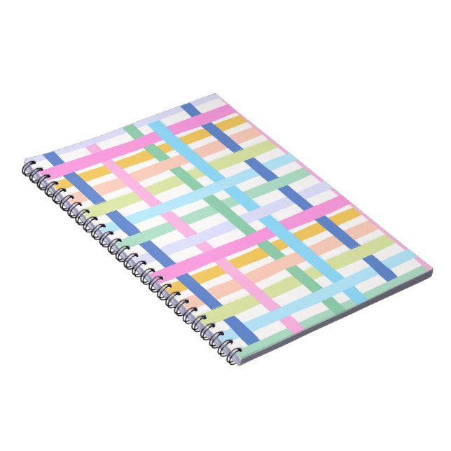 Cuaderno Diario de Cuadro de Arcoíris Brillante - Pastel Co (Lado Derecho)