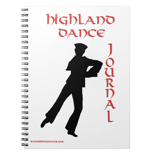 Cuaderno Diario de danza de las Highlands escocesas (Frente)