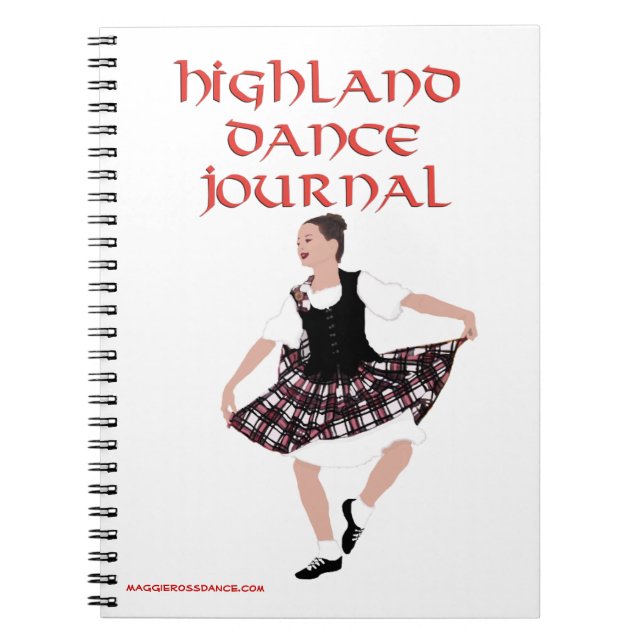 Cuaderno Diario de danza de las Highlands escocesas (Frente)
