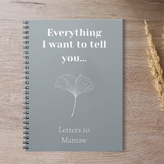 Cuaderno Diario de duelo personalizado regalo conmemorativo
