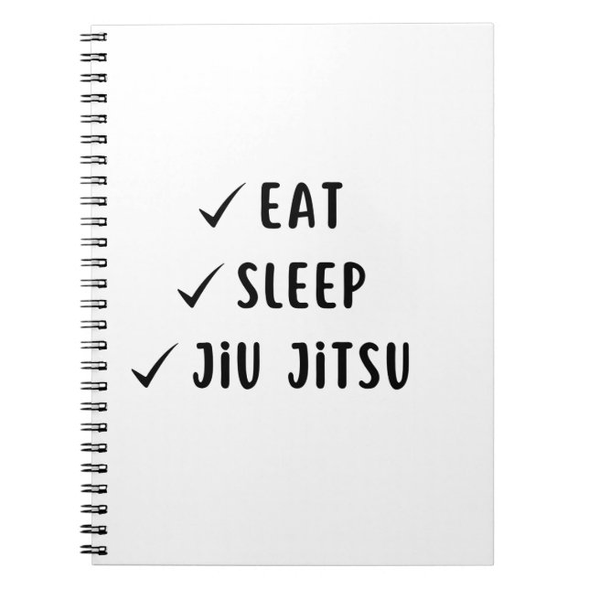 Cuaderno Diario de entrenamiento de Jiu Jitsu - páginas en  (Frente)