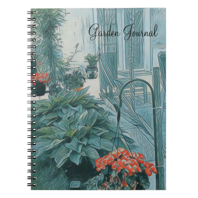 Cuaderno Diario de escenas de jardín (Frente)
