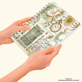Cuaderno Diario de estatua griega de color de agua clásico