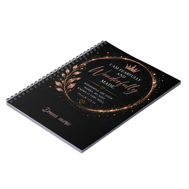 Cuaderno Diario de Fe Hecho con Temor y Maravilla (Lado Izquierdo)