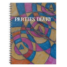Cuaderno DIARIO DE fiestas DEL ARTISTA PAULA REILLY.