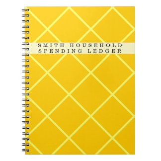 Cuaderno Diario de finanzas domiciliarias de libro mayor de