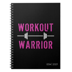 Cuaderno Diario de fitness de Guerrero de entrenamiento de 