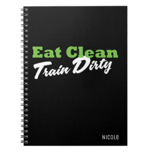 Cuaderno Diario de Fitness Personalizado COME LIMPIO ENTren
