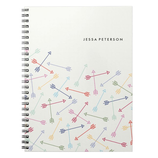 Cuaderno Diario de Flechas - Crimson (Frente)