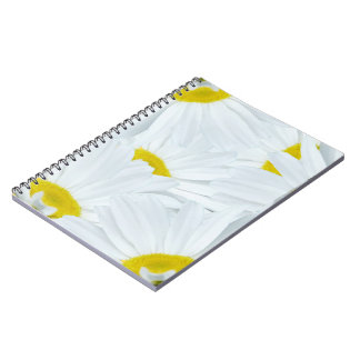 Cuaderno Diario de flores de margarita personalizada para p