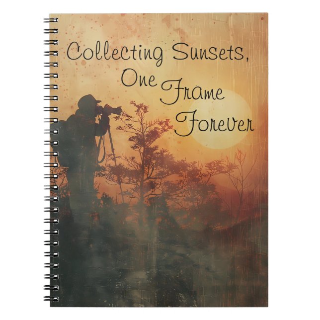 Cuaderno Diario de fotógrafo al atardecer (Frente)