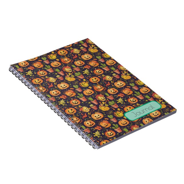 Cuaderno Diario de fotos de otoño personalizable - Diseño 2 (Lado Derecho)