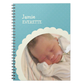 Cuaderno Diario de fotos del personalizado de círculo de vi