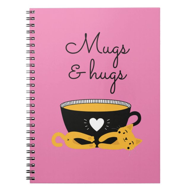 Cuaderno Diario de gatos de abrazos y abrazos (Frente)