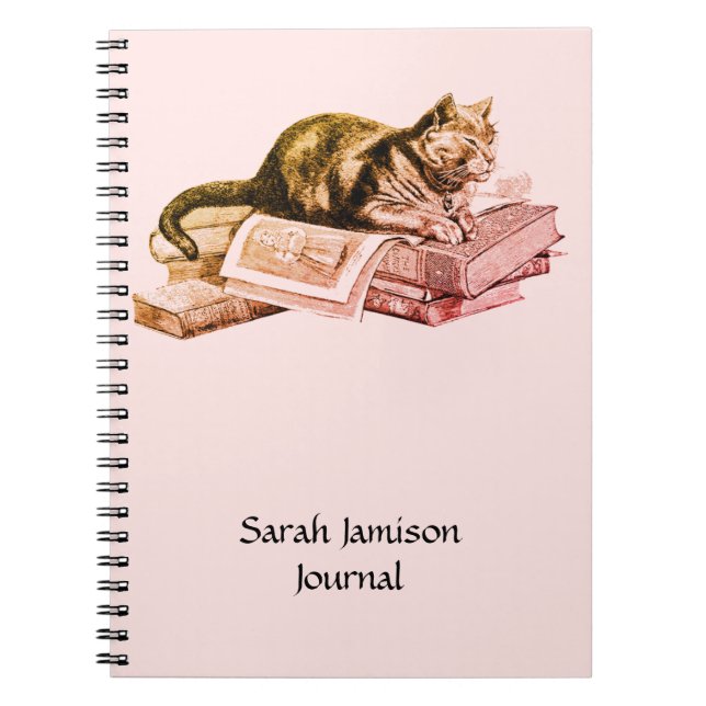 Cuaderno Diario De Gatos Que Mienten En Libros (Frente)