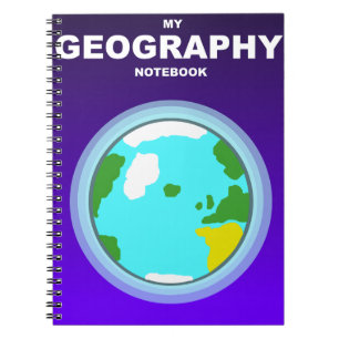 Cuaderno Diario de globo de Mi geografía para portátiles