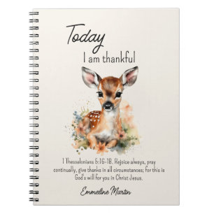 Cuaderno Diario de Gratitud Cristiano Versículo Bíblico Cie