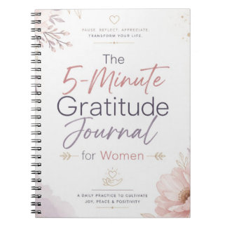 Cuaderno Diario de gratitud de 5 minutos diseñado hermosame