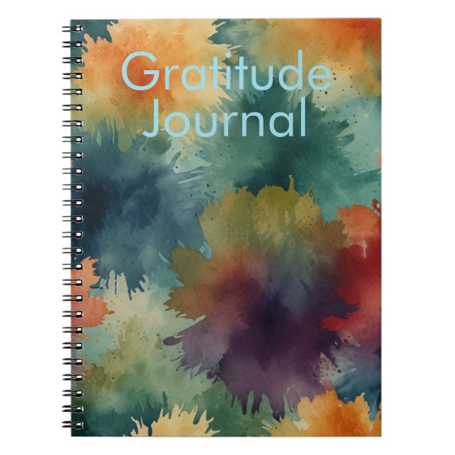 Cuaderno Diario de gratitud de diseño elegante (Frente)