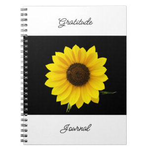 Cuaderno Diario de gratitud de girasol