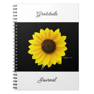 Cuaderno Diario de gratitud de girasol