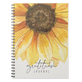Cuaderno Diario de gratitud de girasol