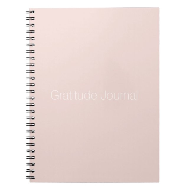 Cuaderno diario de gratitud del personalizado rosa negro mi (Frente)
