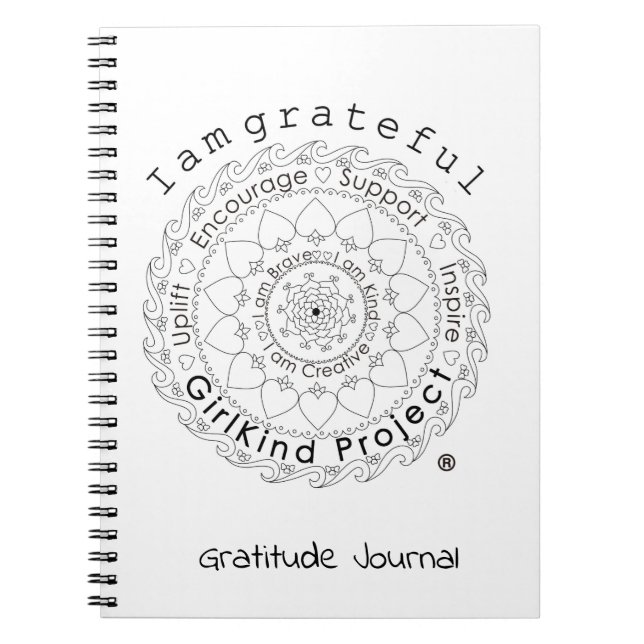 Cuaderno Diario de gratitud GirlKind® (Frente)