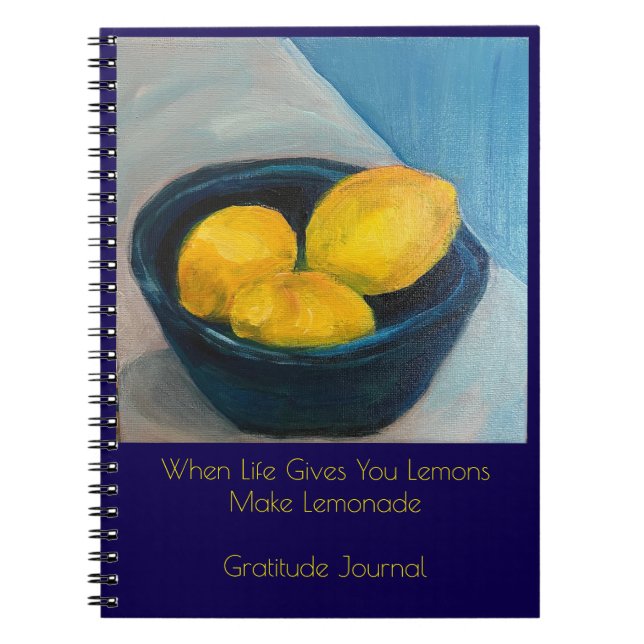 Cuaderno Diario de gratitud "HaZ Limonada"  (Frente)