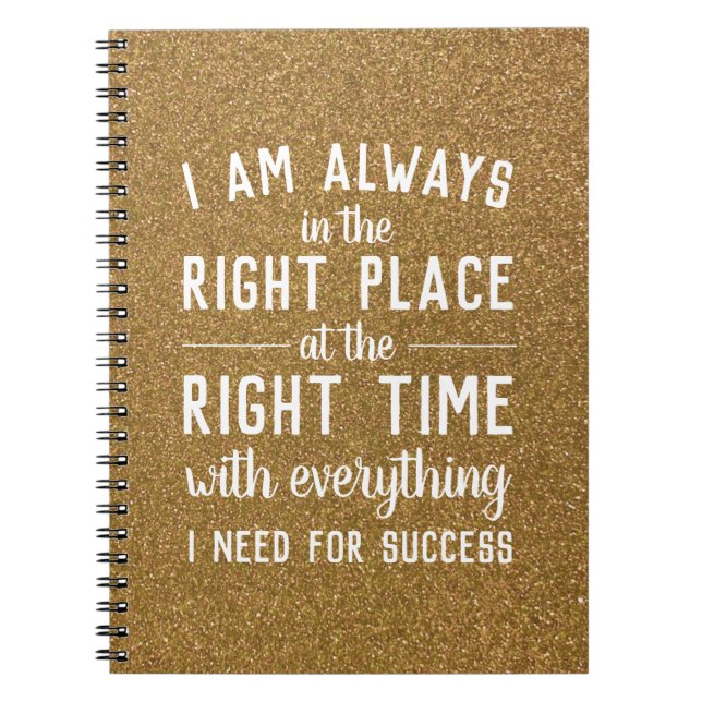 Cuaderno Diario de Gratitud Motivadora de Cita inspiradora (Frente)