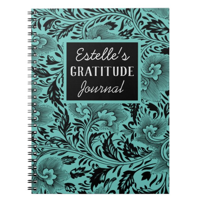 Cuaderno Diario de Gratitud Oscuro Moody Foliage (Frente)
