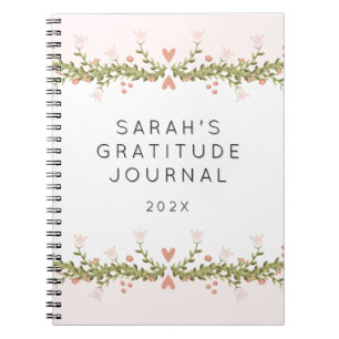 Cuaderno Diario de gratitud personalizado