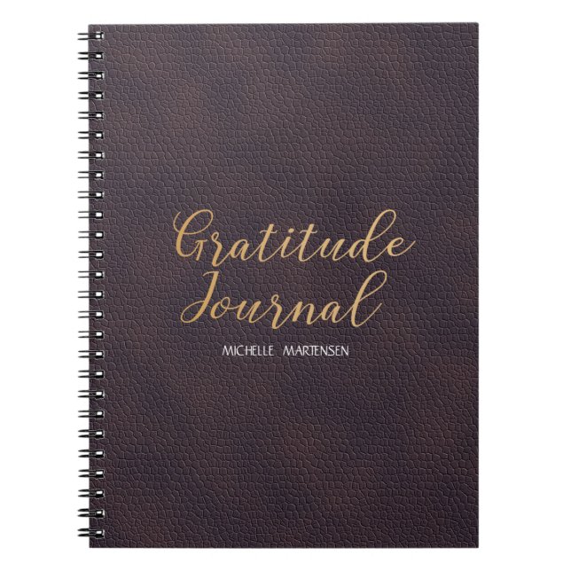 Cuaderno Diario de gratitud personalizado (Frente)