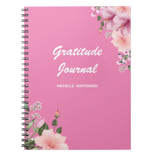 Cuaderno Diario de gratitud personalizado (Frente)