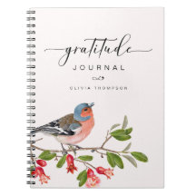 Diario de Gratitud Personalizado de Follaje de Páj