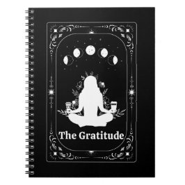 Cuaderno Diario de gratitud Tarot Yoga Café Astrología Rega