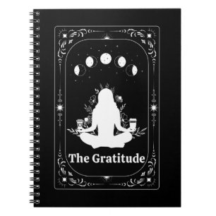 Cuaderno Diario de gratitud Tarot Yoga Café Astrología Rega