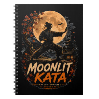 Cuaderno Diario de Karate de Halloween con Kata bajo la Luz