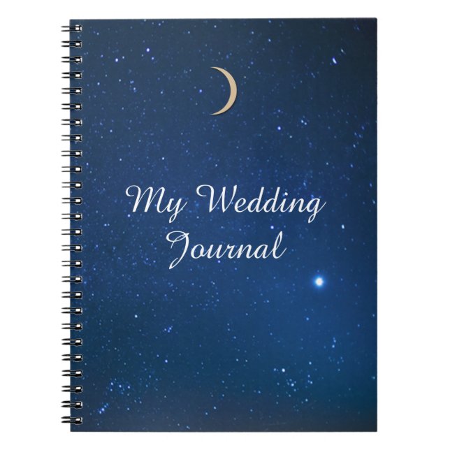 Cuaderno Diario de la boda de la noche estrellada (Frente)