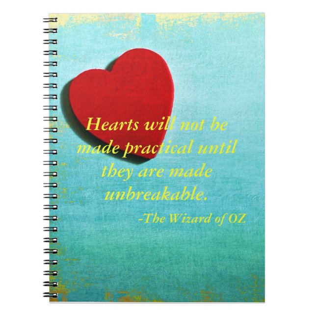 Cuaderno Diario de la cita de mago de Oz (Frente)