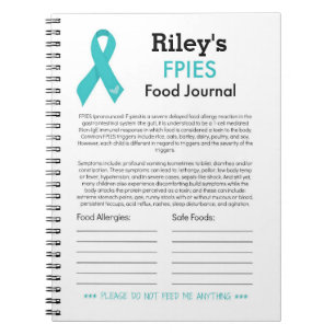 Cuaderno Diario de la comida de FPIES