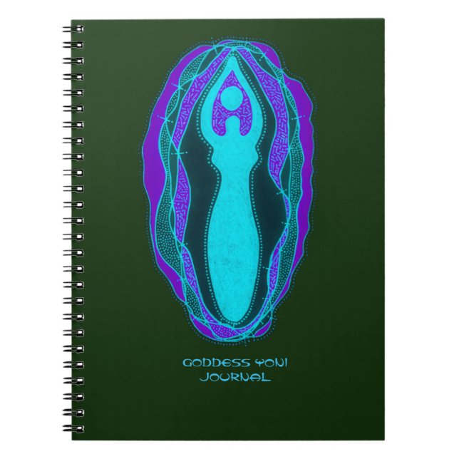 Cuaderno Diario de la diosa de Persephone Yoni (Frente)