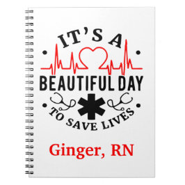 Cuaderno Diario de la enfermería es un día hermoso para