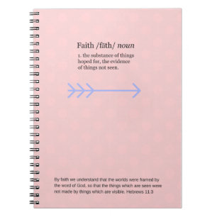 Cuaderno Diario de la fe, rosado